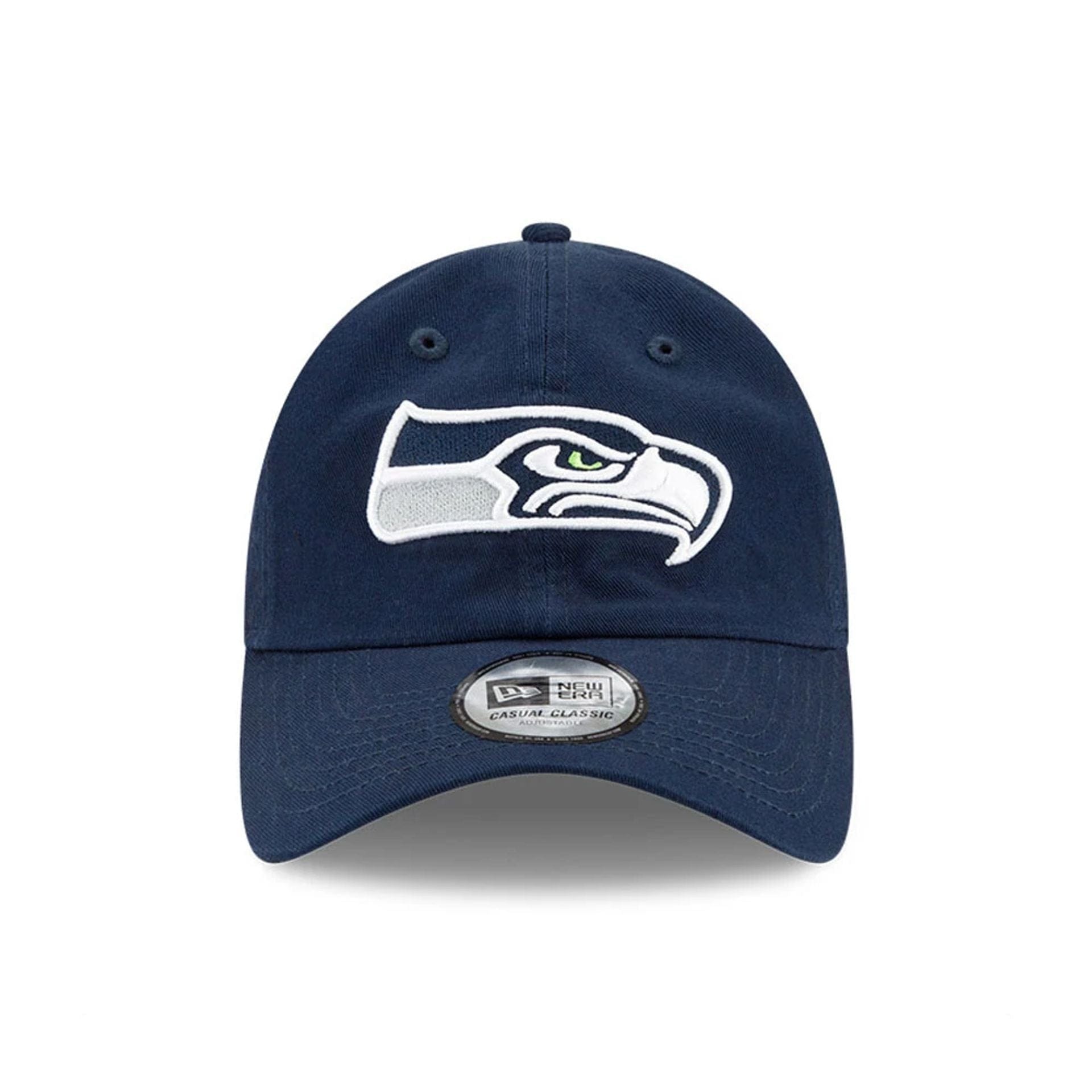Pictured is this NFL X Bad Bunny Seattle Seahawks Casual Classic cap in navy. 2
