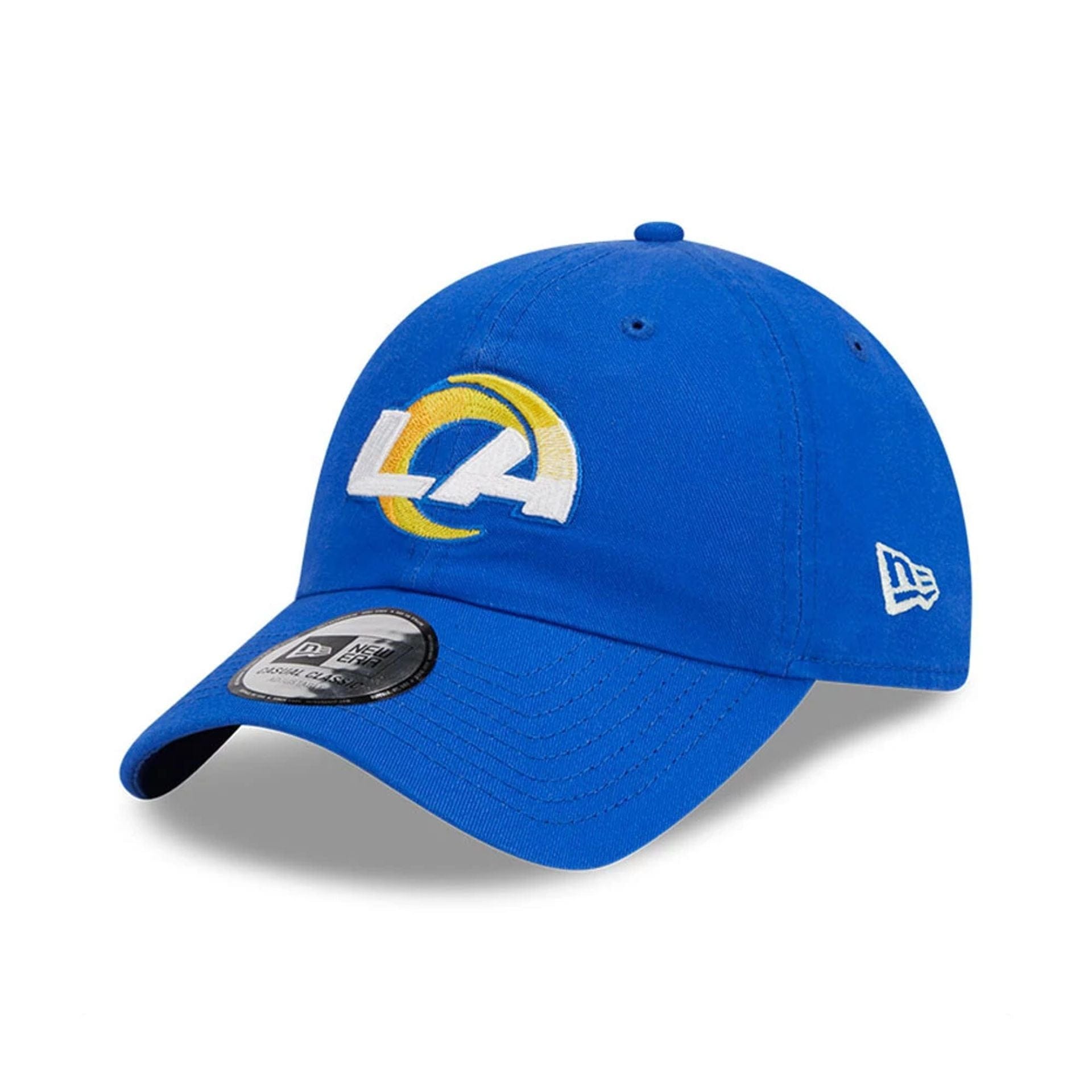 Pictured is this NFL X Bad Bunny LA Rams Casual Classic cap in bright blue. 3