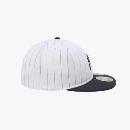 Pictured is this MLB 59FIFTY Day New York Yankees Retro Crown 59FIFTY Fitted cap in white. 5