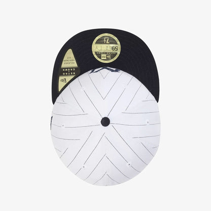Pictured is this MLB 59FIFTY Day New York Yankees Retro Crown 59FIFTY Fitted cap in white. 6