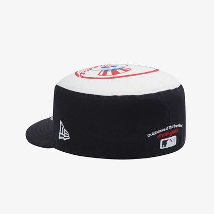Pictured is this MLB 59FIFTY Day New York Yankees Pillbox cap in navy. 4