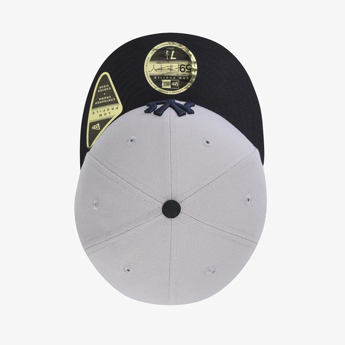 Pictured is this MLB 59FIFTY Day New York Yankees Low Profile 59FIFTY Fitted cap in grey. 7