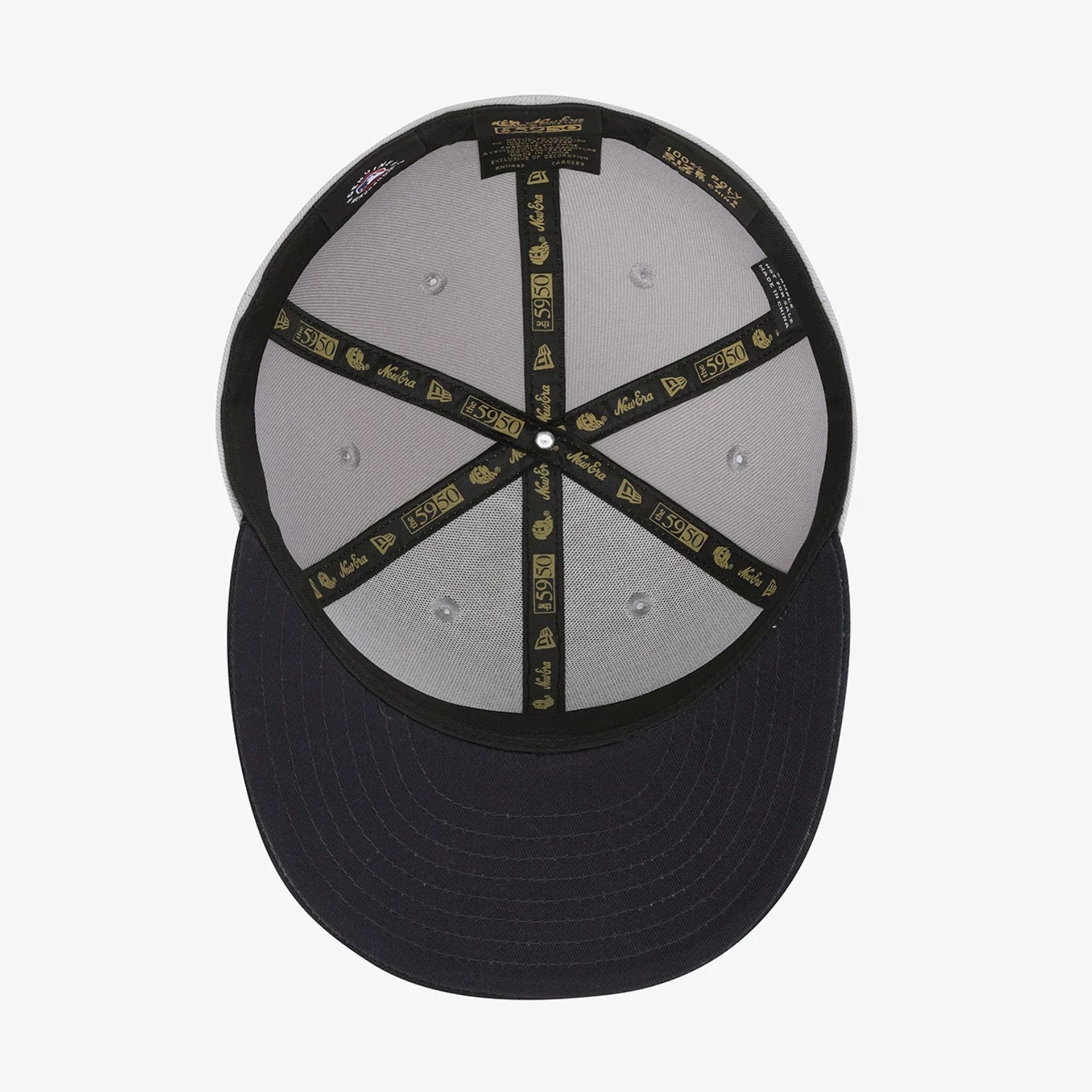 Pictured is this MLB 59FIFTY Day New York Yankees Low Profile 59FIFTY Fitted cap in grey. 8