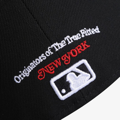 Pictured is this MLB 59FIFTY Day New York Yankees 59FIFTY Fitted cap in black. 9