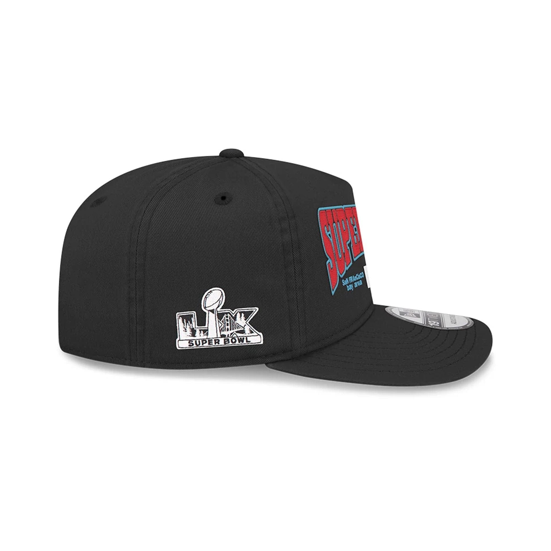 Pictured is this NFL X Bad Bunny Super Tazon LX 2026 19TWENTY Adjustable cap in black. 4