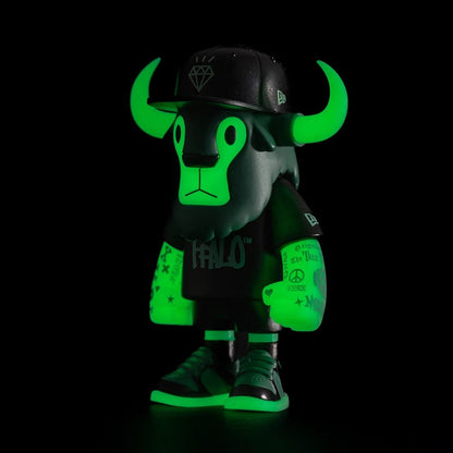 Pictured is this New Era 59FIFTY Day 2026 Glow In The Dark Ffalo figure in black. 7
