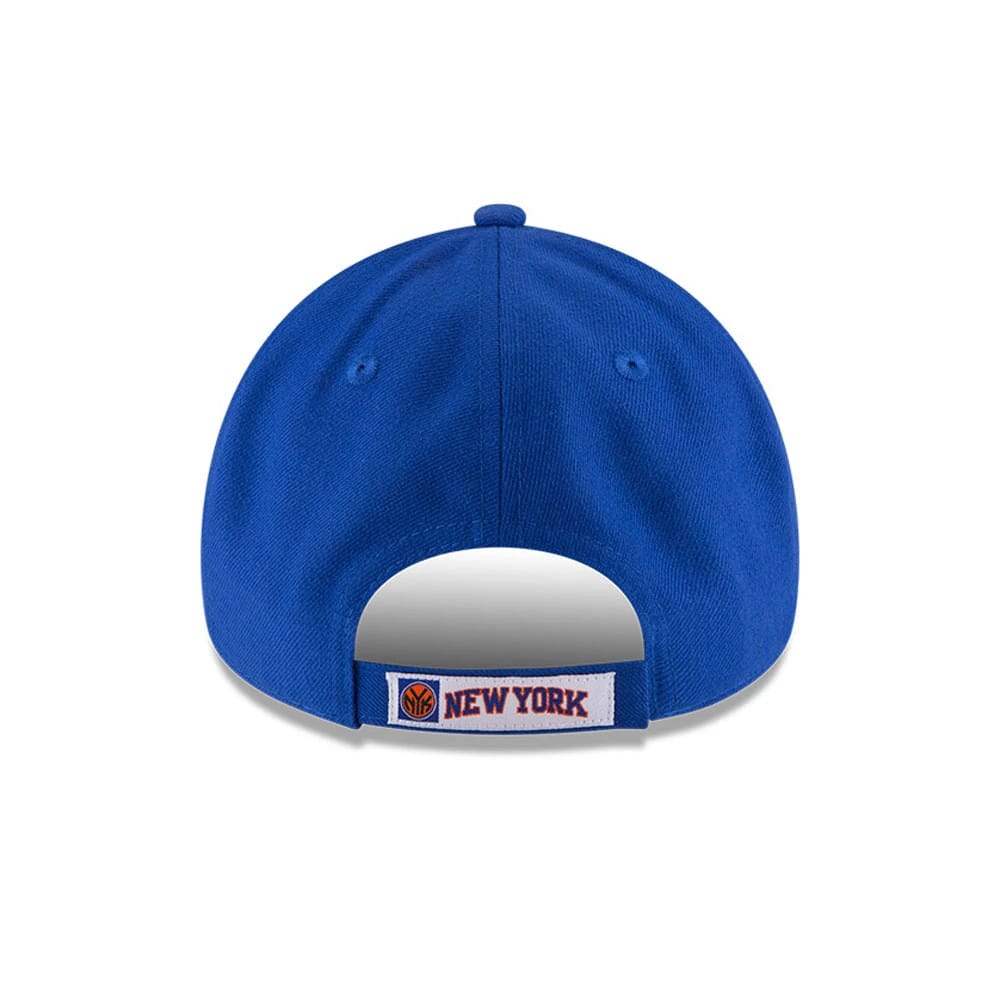Pictured is this NBA Finals Champions 2026 New York Knicks 9FORTY cap in blue. 5