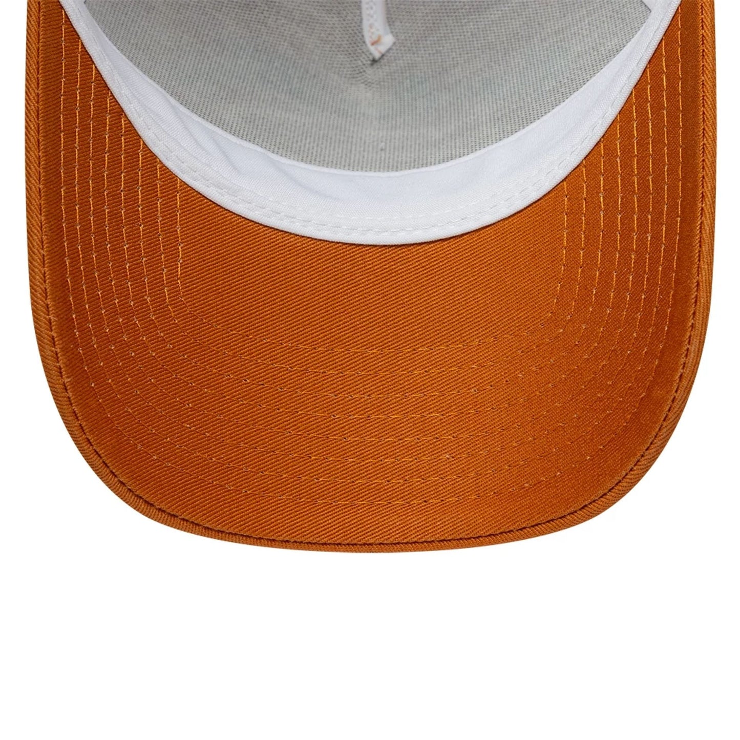 Pictured is this New Era Fishing 9FORTY A-Frame Trucker Adjustable cap in orange. 7