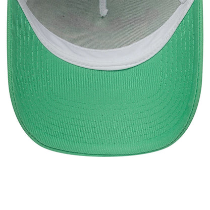 Pictured is this New Era Fishing 9FORTY A-Frame Trucker Adjustable cap in open green. 7