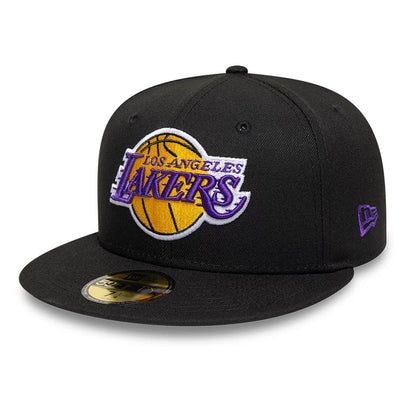 Pictured is this NBA Boutique LA Lakers 59FIFTY Fitted cap in black. 1