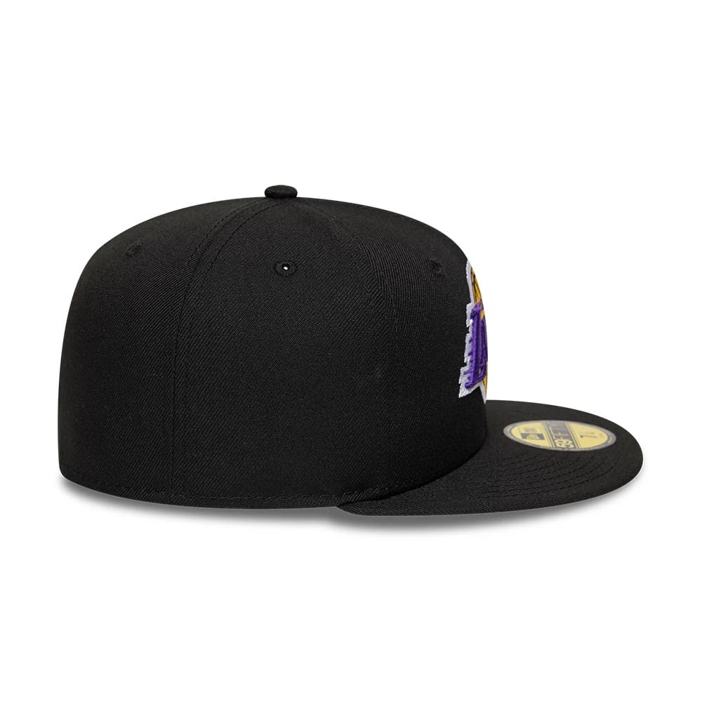 Pictured is this NBA Boutique LA Lakers 59FIFTY Fitted cap in black. 6