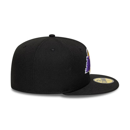 Pictured is this NBA Boutique LA Lakers 59FIFTY Fitted cap in black. 6