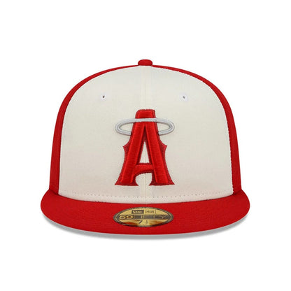 This is a LA Angels MLB City Connect Red 59FIFTY Fitted Cap 3