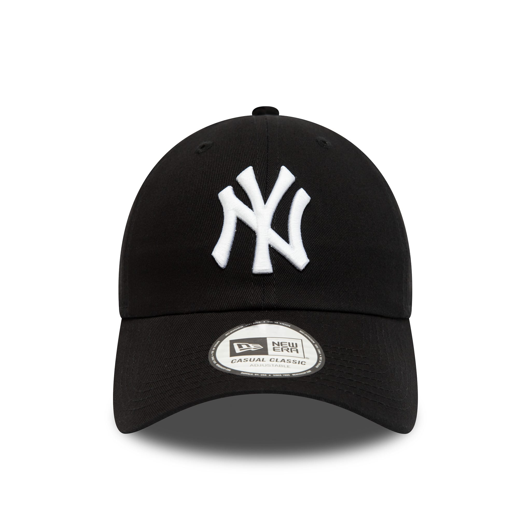 This is a New York Yankees League Essential White On Black 9TWENTY Adjustable Cap 2