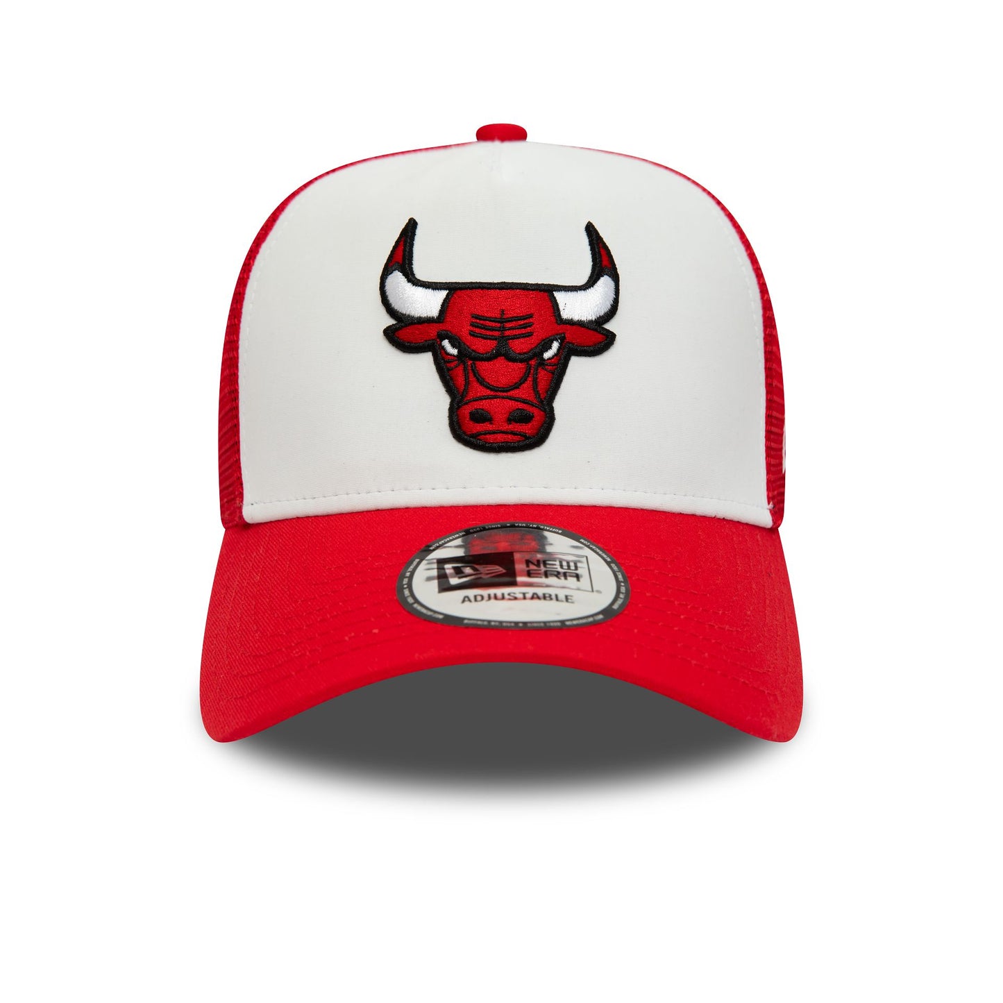 This is a Chicago Bulls Team Colour Red A-Frame Trucker Cap 2
