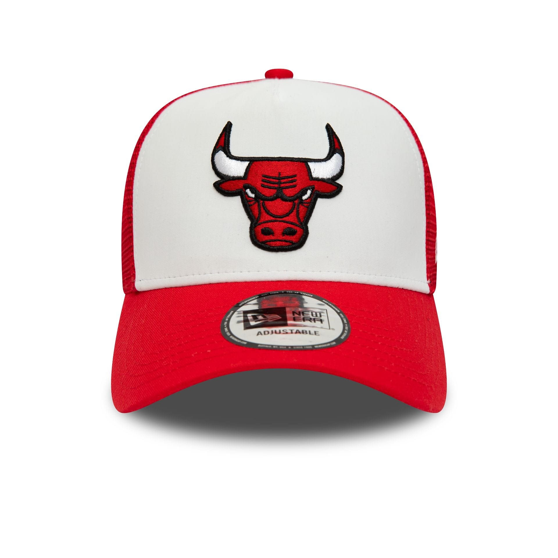This is a Chicago Bulls Team Colour Red A-Frame Trucker Cap 2