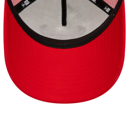 This is a Chicago Bulls Team Colour Red A-Frame Trucker Cap 5