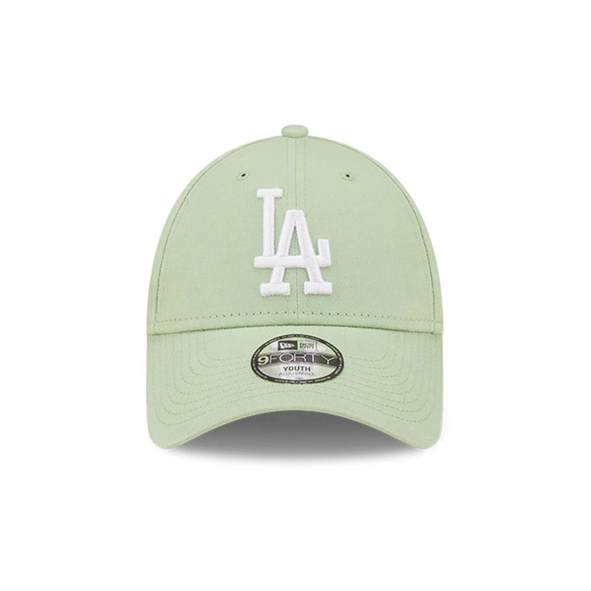 This is a Youth MLB League Essential LA Dodgers Bright Green 9FORTY Cap 2