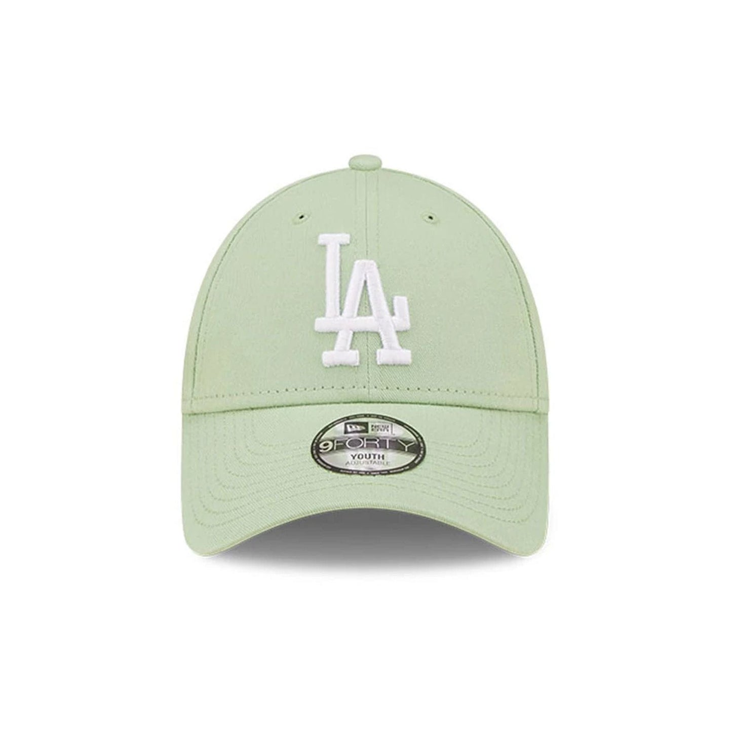 This is a Youth MLB League Essential LA Dodgers Bright Green 9FORTY Cap 2