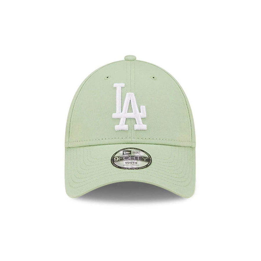 This is a Youth MLB League Essential LA Dodgers Bright Green 9FORTY Cap 2