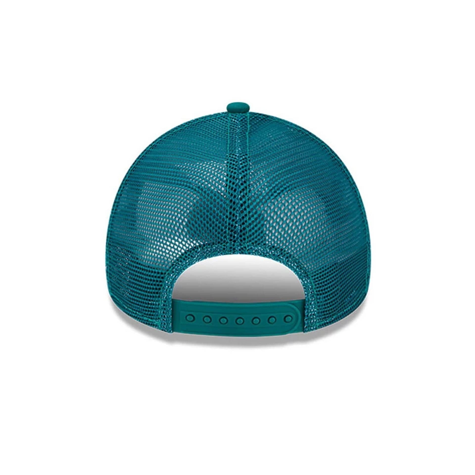 This is a Youth MLB League Essential LA Dodgers Teal 9FORTY Trucker Cap 4