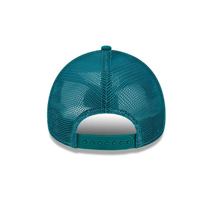 This is a Youth MLB League Essential LA Dodgers Teal 9FORTY Trucker Cap 4