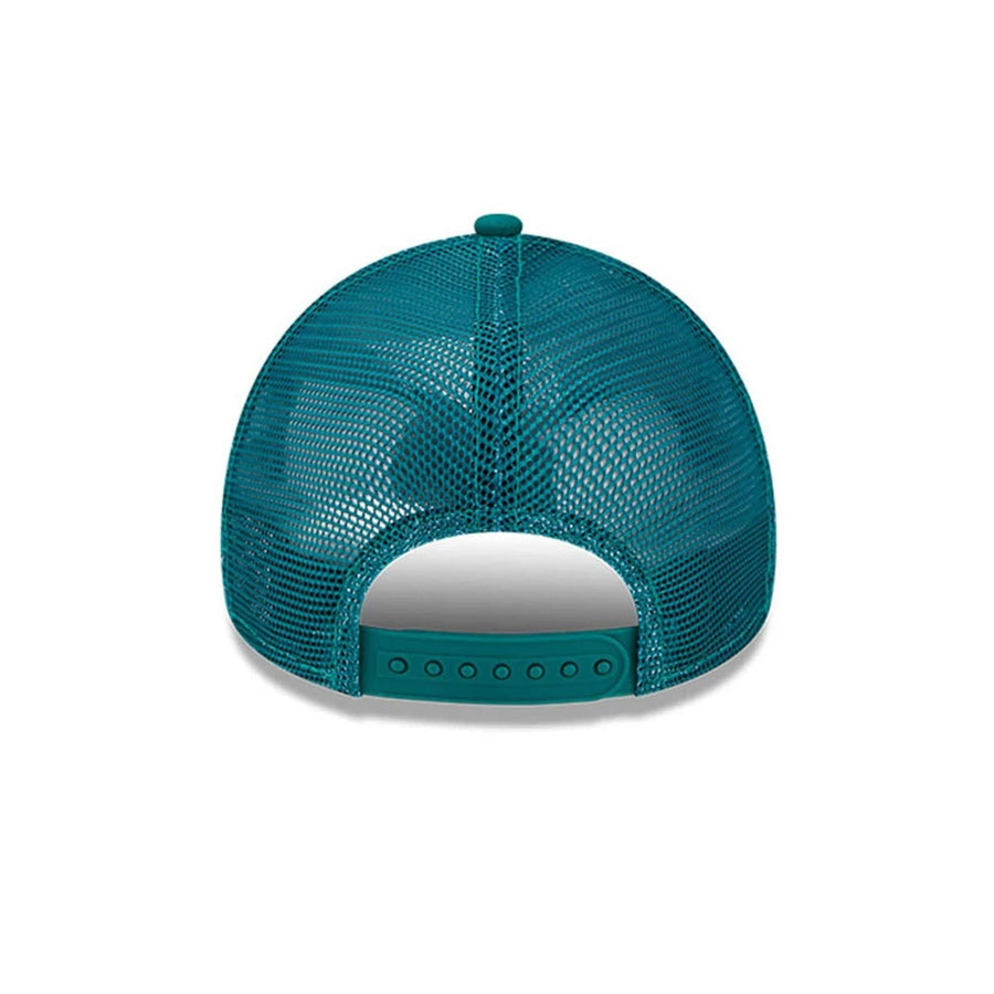This is a Youth MLB League Essential LA Dodgers Teal 9FORTY Trucker Cap 4
