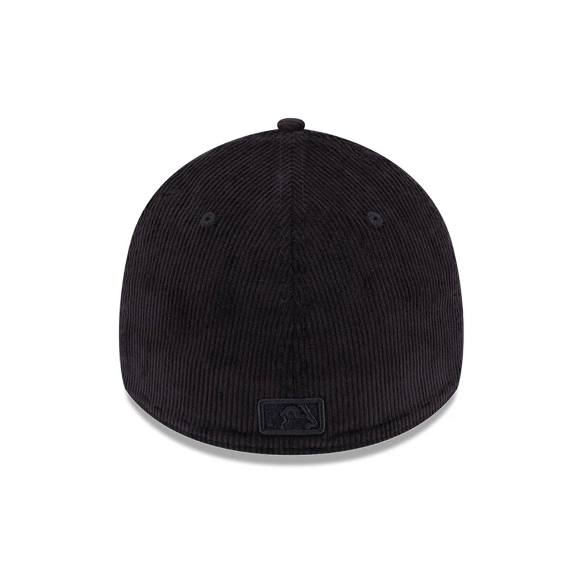 Pictured is this Cord LA Dodgers 39THIRTY Stretch Fit Cap in black. 4