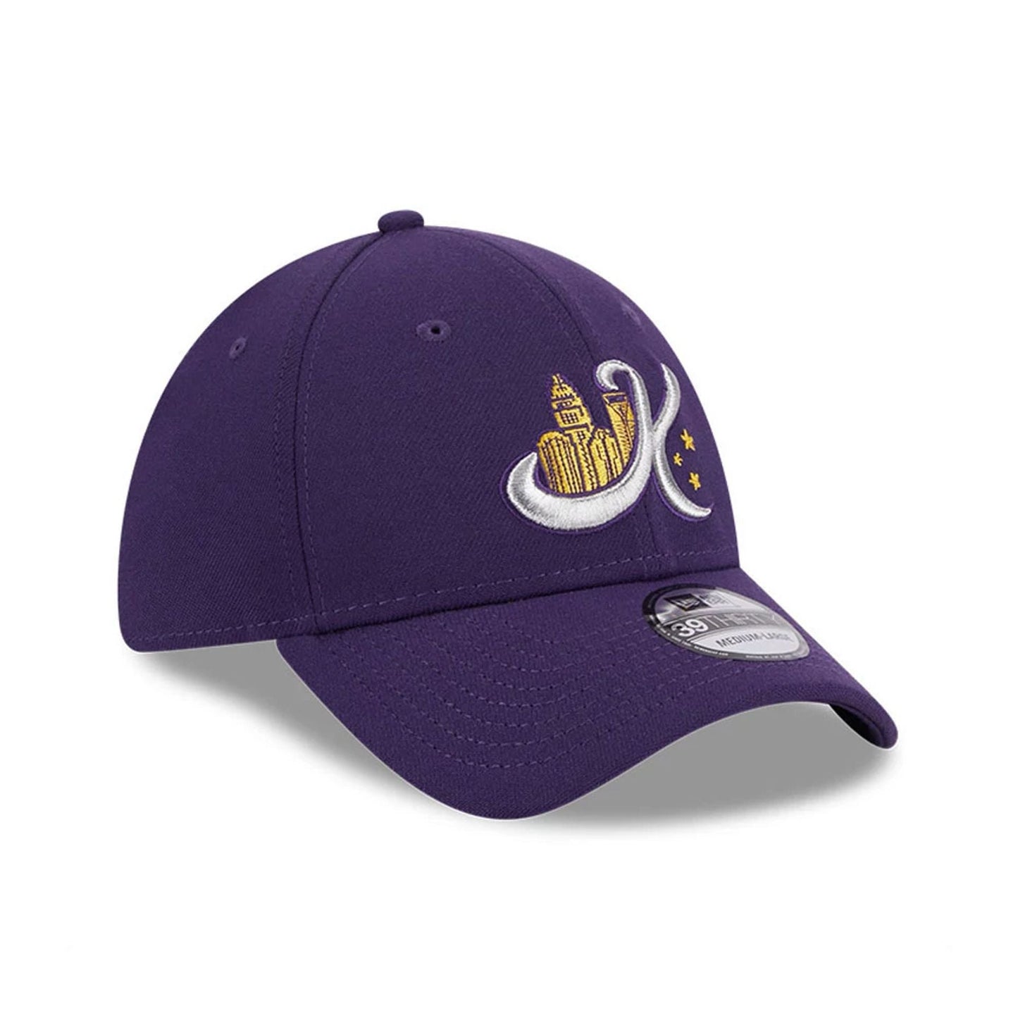 This is a Charlotte Knights MiLB Theme Night Purple 39THIRTY Stretch Fit Cap 3