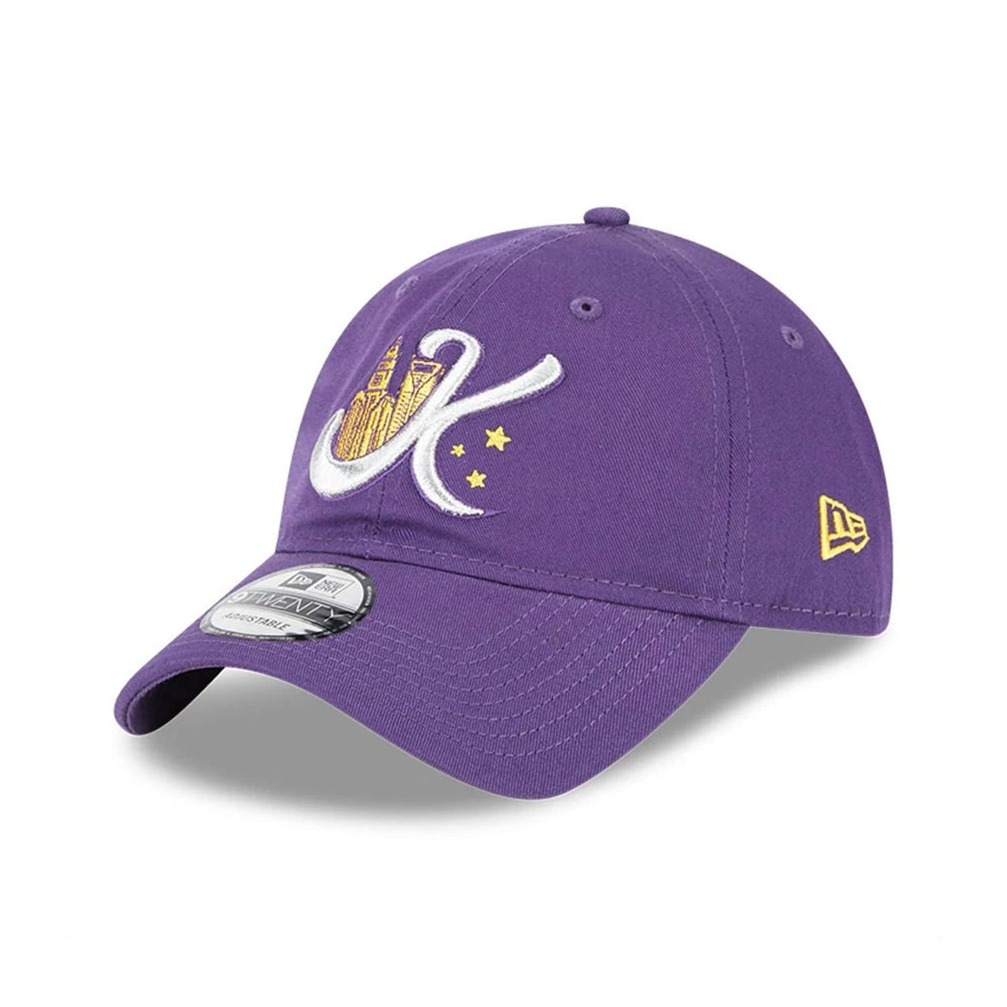 This is a Charlotte Knights MiLB Theme Night Purple 9TWENTY Adjustable Cap 1