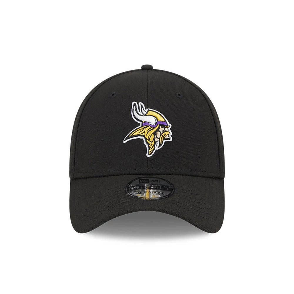 Pictured is this NFL Evergreen Minnesota Vikings 39THIRTY Stretch Fit cap in black. 2