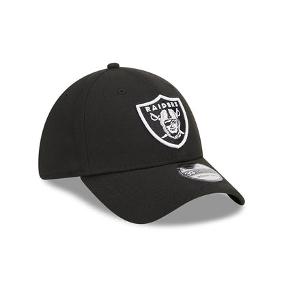 Pictured is this NFL Evergreen Las Vegas Raiders 39THIRTY Stretch Fit cap in black. 3