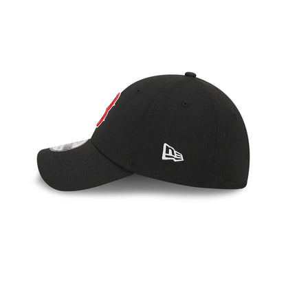 Pictured is this MLB Evergreen Boston Red Sox 39THIRTY Stretch Fit cap in black. 5
