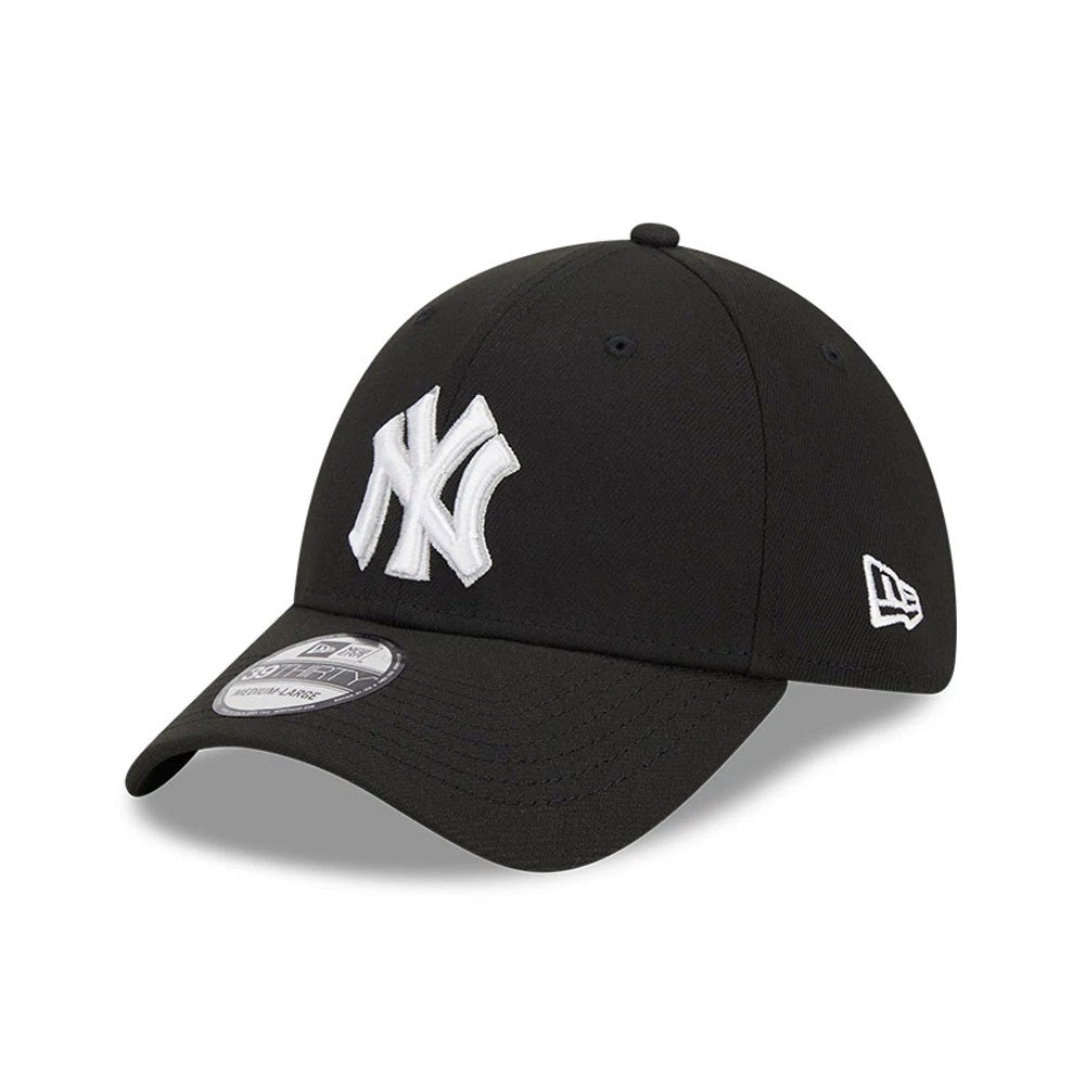 Pictured is this MLB Evergreen New York Yankees 39THIRTY Stretch Fit cap in black. 8