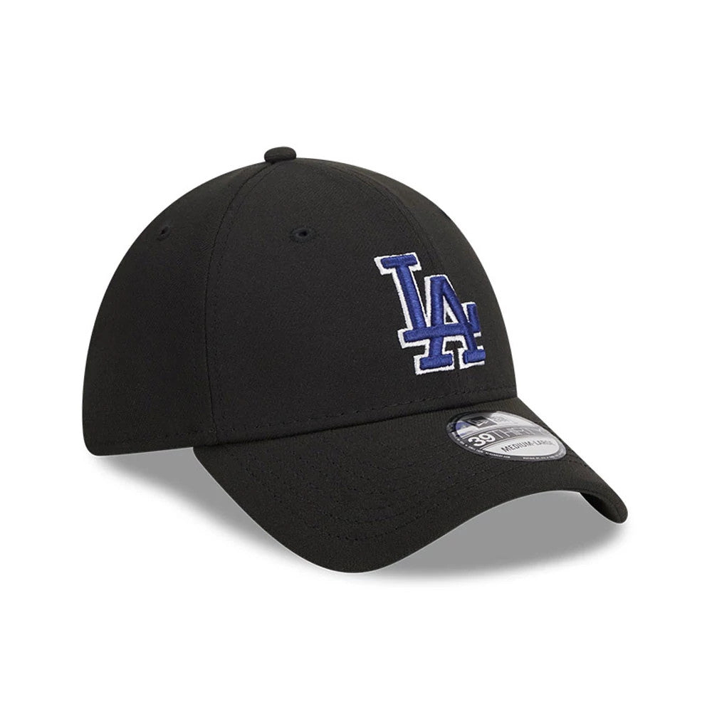 Pictured is this MLB Evergreen LA Dodgers 39THIRTY Stretch Fit cap in black. 3