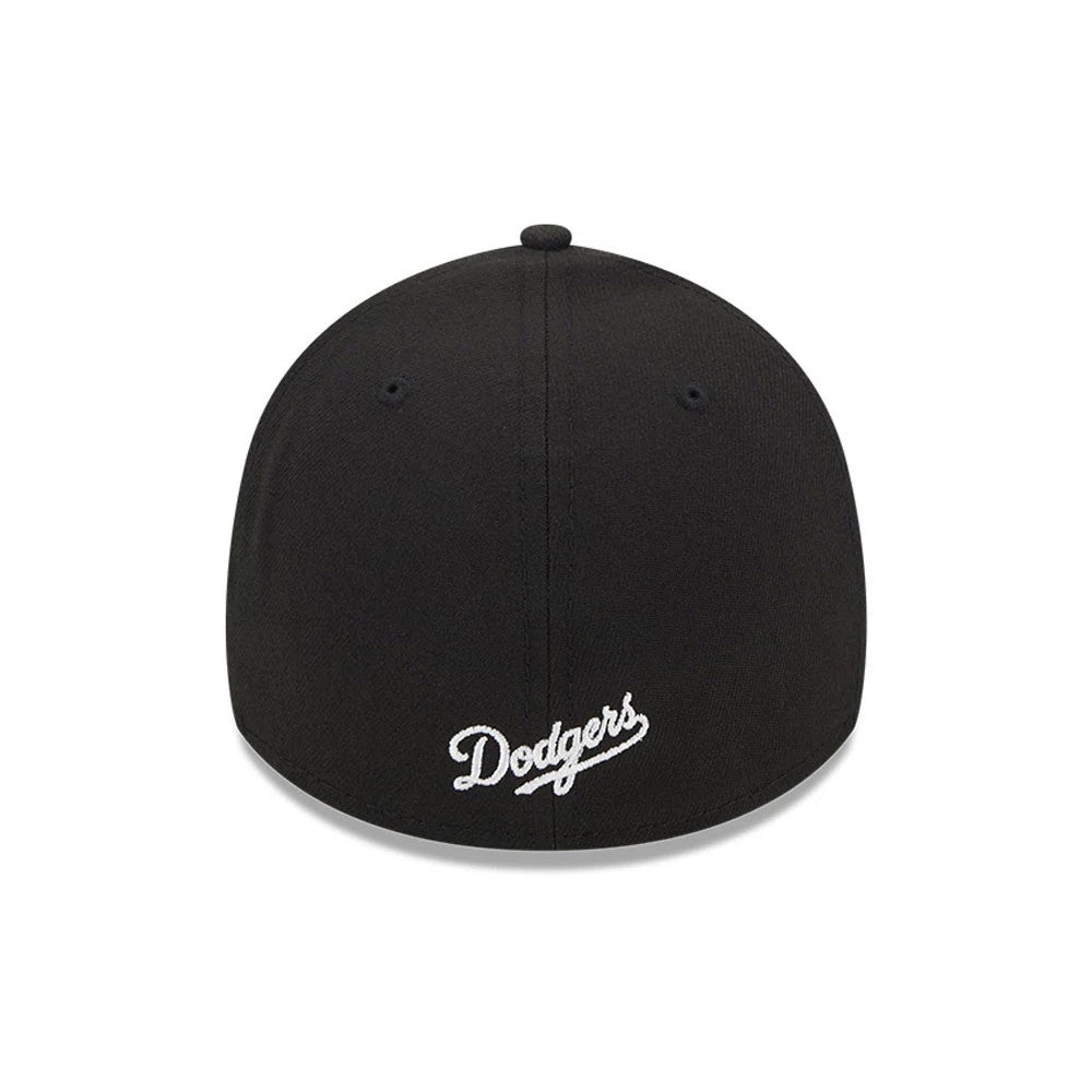 Pictured is this MLB Evergreen LA Dodgers 39THIRTY Stretch Fit cap in black. 4
