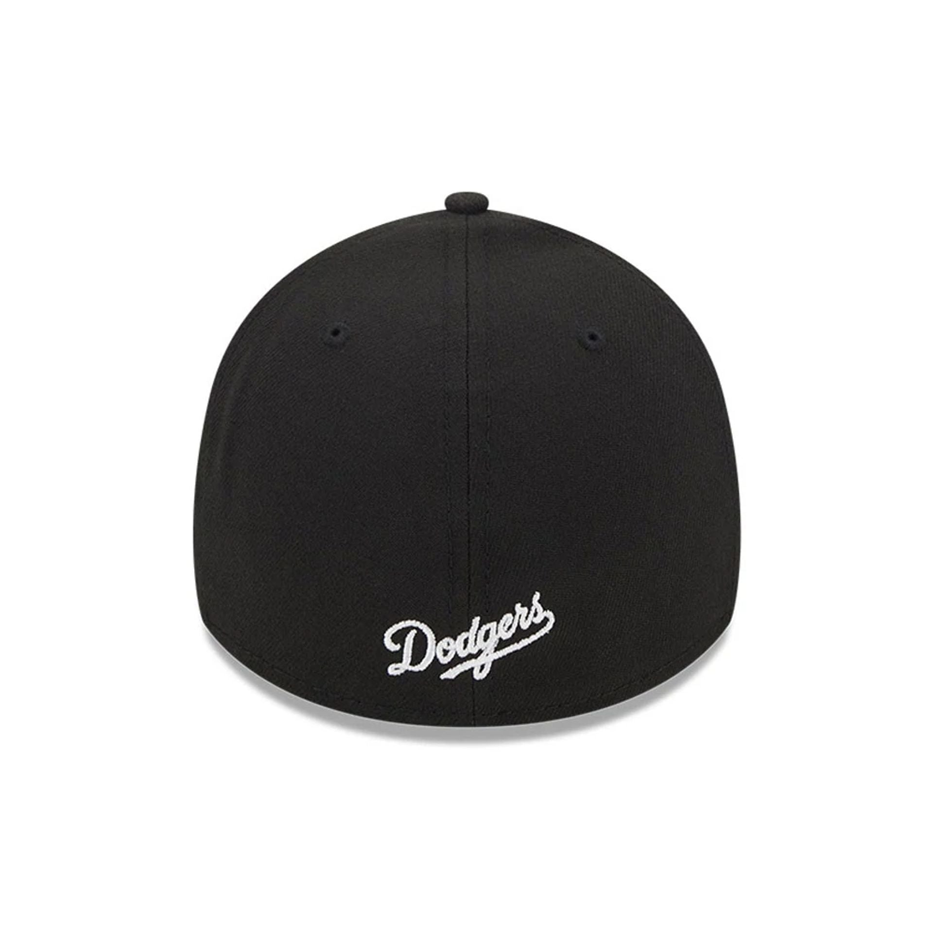 Pictured is this MLB Evergreen LA Dodgers 39THIRTY Stretch Fit cap in black. 4