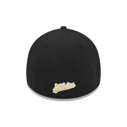 Pictured is this MLB Evergreen Athletics 39THIRTY Stretch Fit cap in black. 4