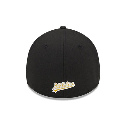 Pictured is this MLB Evergreen Athletics 39THIRTY Stretch Fit cap in black. 4