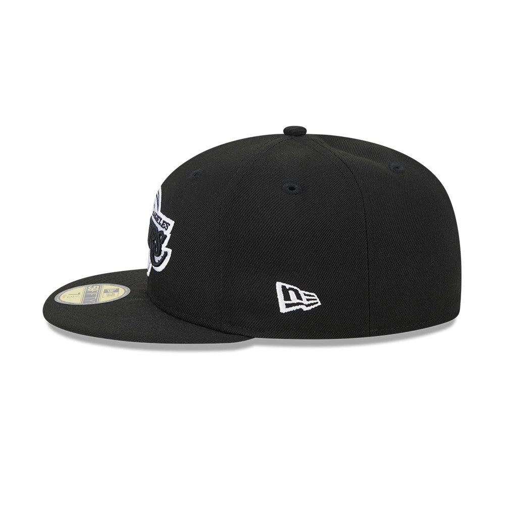 Pictured is this NBA Evergreen LA Lakers 59FIFTY Fitted cap in black. 6