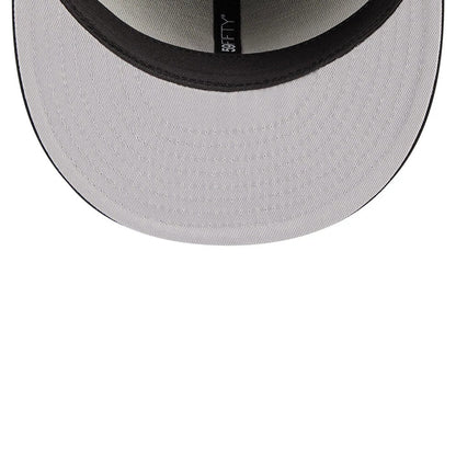 Pictured is this MLB Evergreen Atlanta Braves 59FIFTY Fitted cap in black. 2