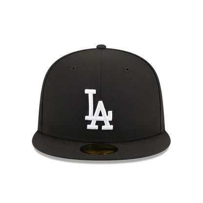 Pictured is this MLB Evergreen LA Dodgers 59FIFTY Fitted cap in black. 3