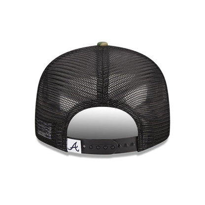 Pictured is this MLB Evergreen Atlanta Braves 9FIFTY Trucker cap in camo. 5
