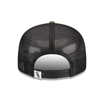 Pictured is this MLB Evergreen Chicago White Sox 9FIFTY Trucker cap in camo. 5