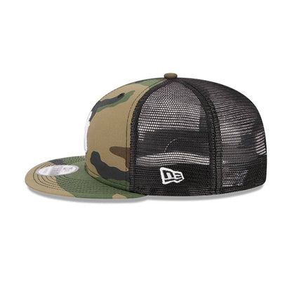 Pictured is this MLB Evergreen New York Yankees 9FIFTY Trucker cap in camo. 6