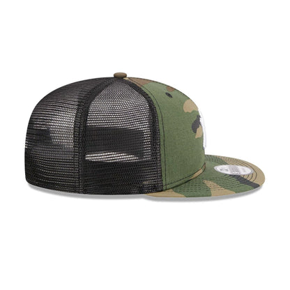Pictured is this MLB Evergreen New York Yankees 9FIFTY Trucker cap in camo. 7