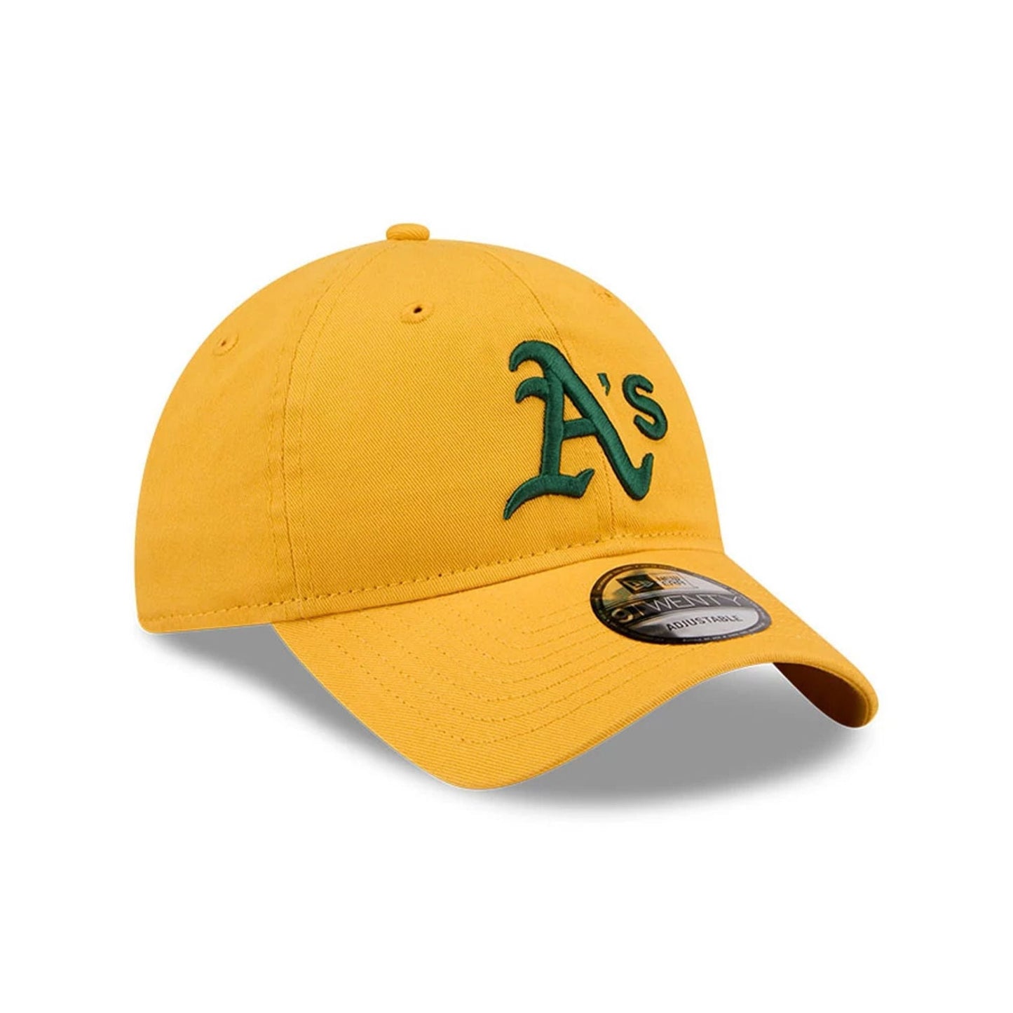 Pictured is this MLB Evergreen Athletics 9TWENTY cap in dark yellow. 3