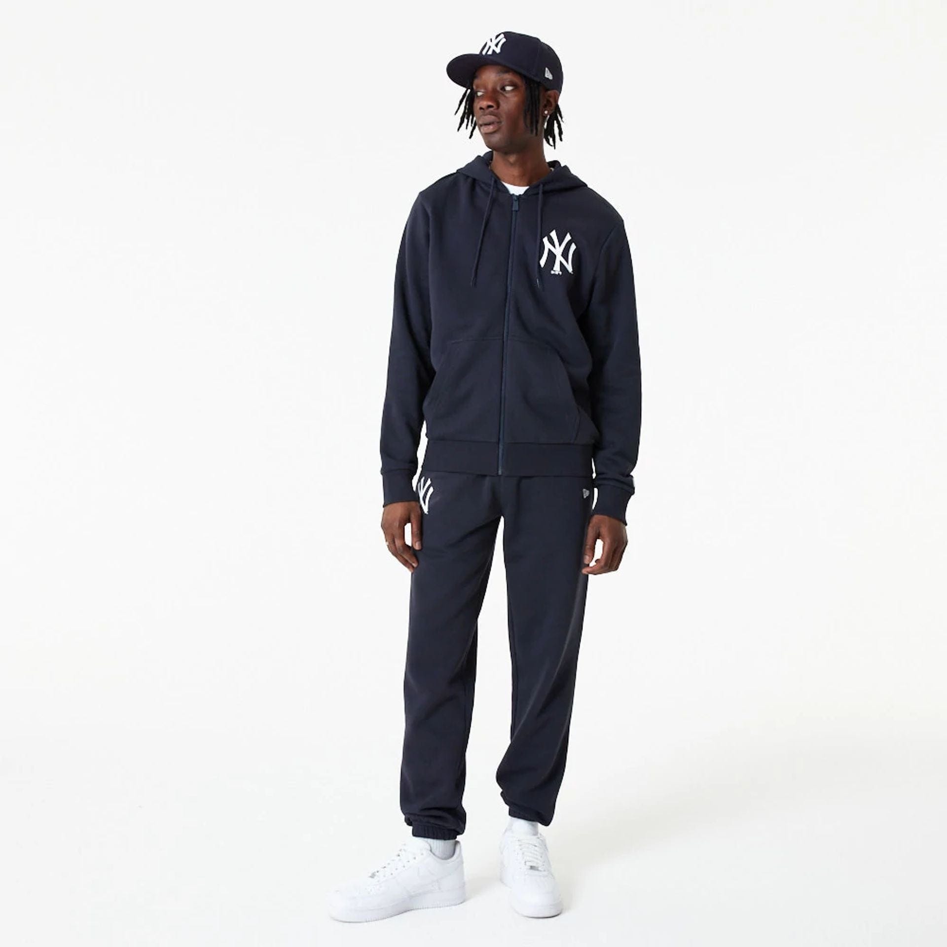 MLB Essential New York Yankees Navy Full Zip Hoodie | NEC EU