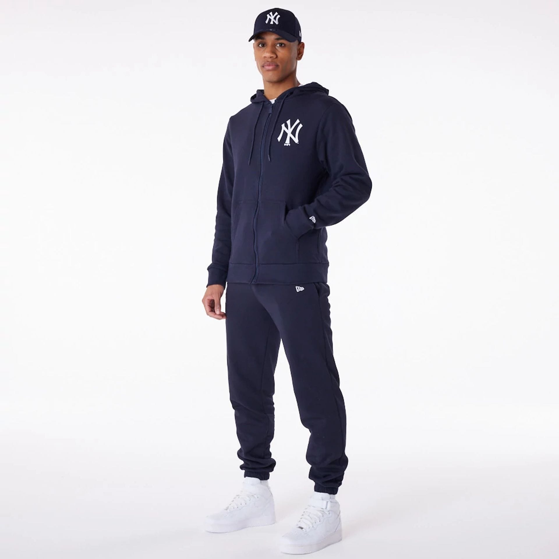 MLB Essential New York Yankees Navy Full Zip Hoodie | NEC EU