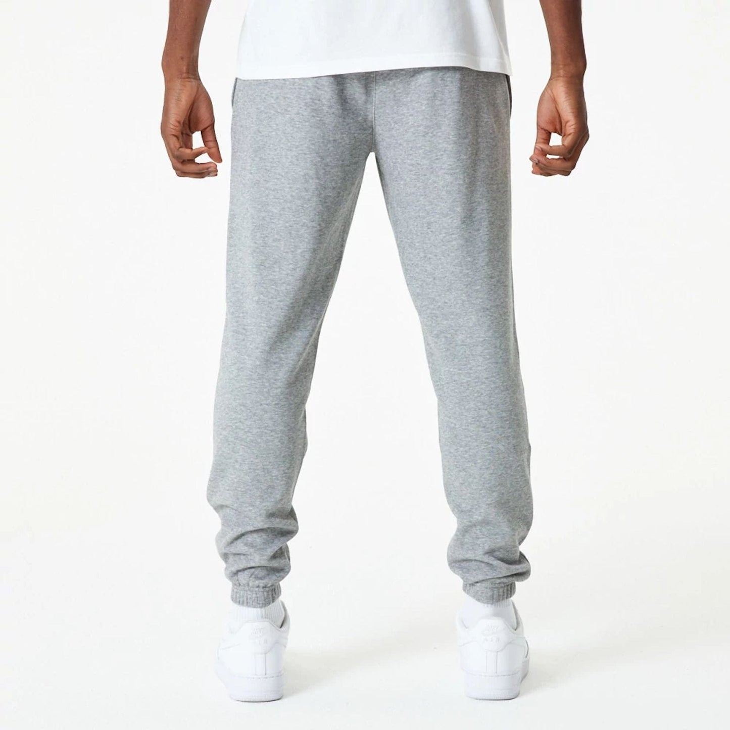 The Male model is wearing LA Lakers NBA Essential Grey Joggers 7